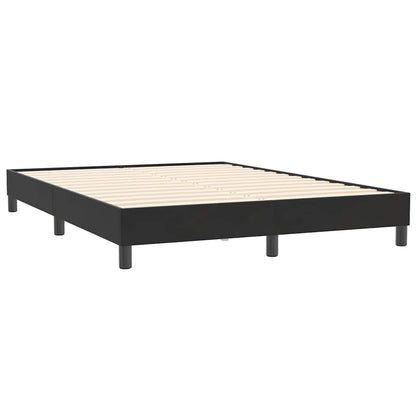 Boxspringbett ohne Matratze Schwarz 140x210 cm Samt