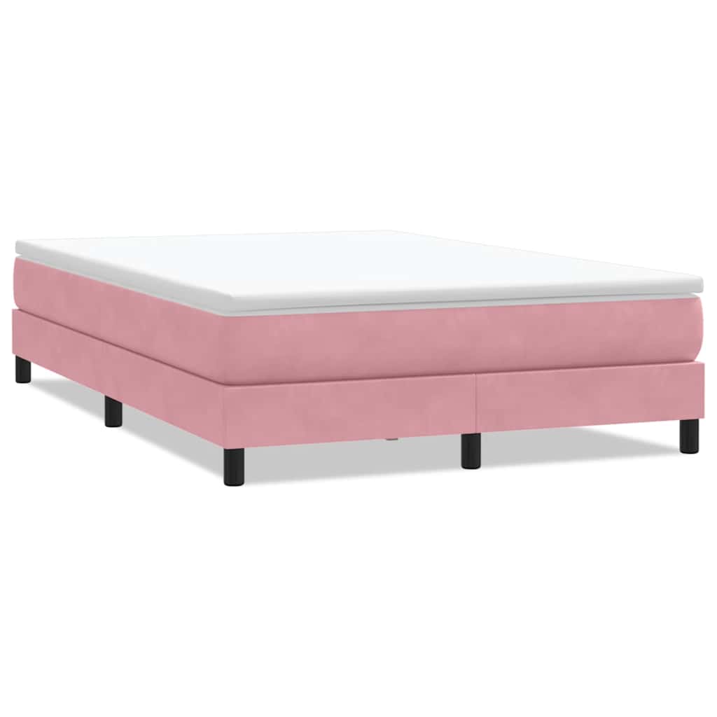 Boxspringbett ohne Matratze Rosa 140x210 cm Samt