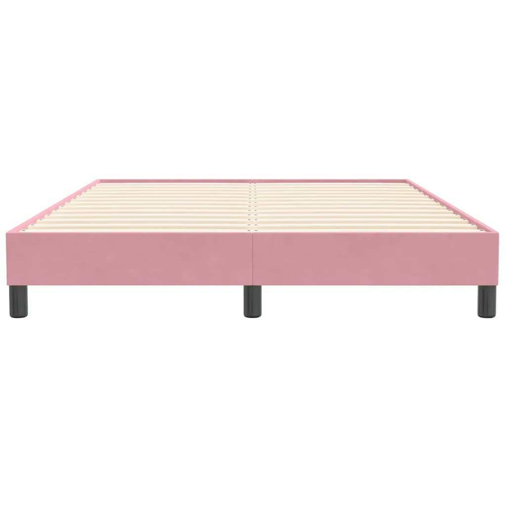 Boxspringbett ohne Matratze Rosa 140x210 cm Samt