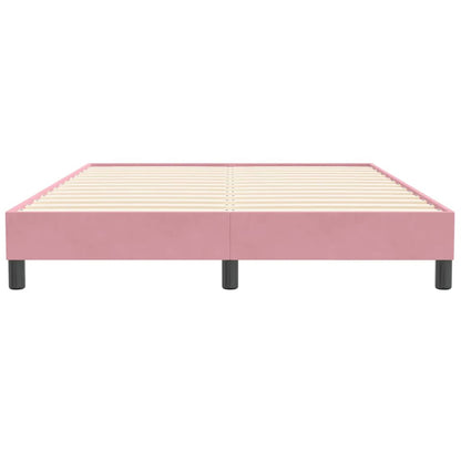 Boxspringbett ohne Matratze Rosa 140x210 cm Samt