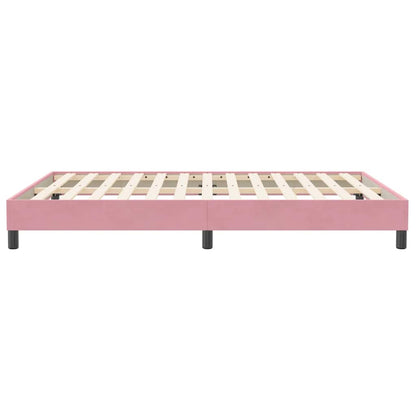 Boxspringbett ohne Matratze Rosa 140x210 cm Samt