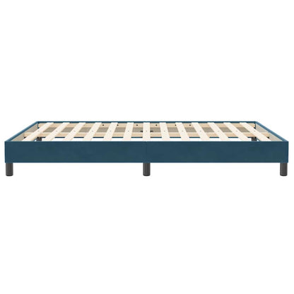 Boxspringbett ohne Matratze Dunkelblau 160x210 cm Samt