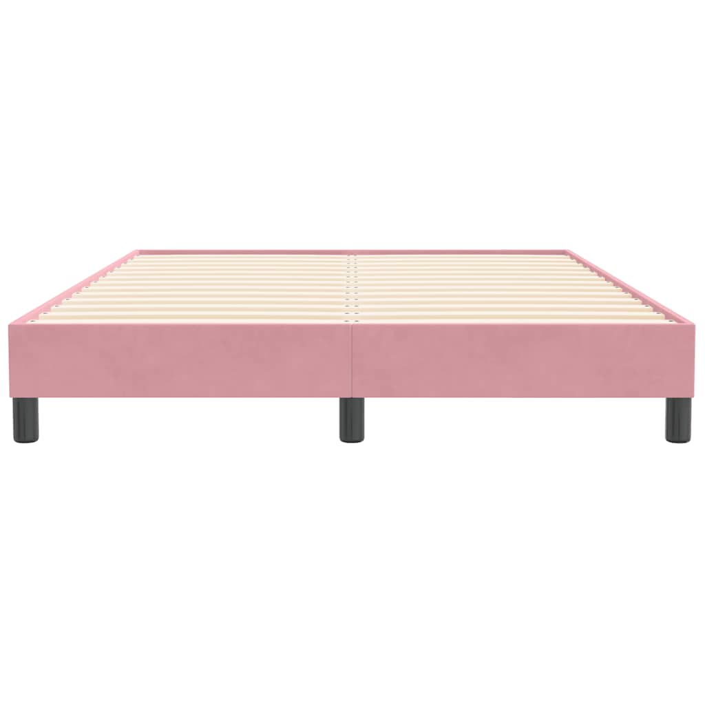 Boxspringbett ohne Matratze Rosa 160x210 cm Samt