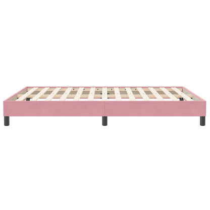 Boxspringbett ohne Matratze Rosa 160x210 cm Samt