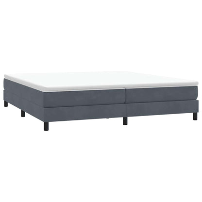 Boxspringbett ohne Matratze Dunkelgrau 200x210 cm Samt