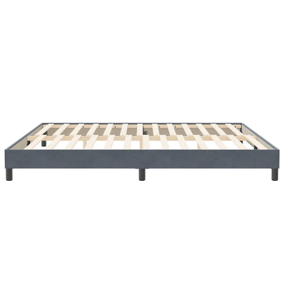 Boxspringbett ohne Matratze Dunkelgrau 200x210 cm Samt
