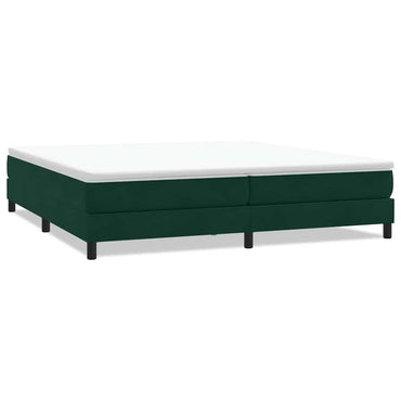 vidaXL Boxspringbett ohne Matratze Dunkelgrün 200x210 cm Samt