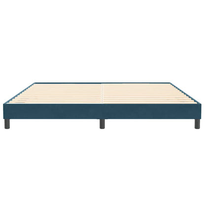 vidaXL Boxspringbett ohne Matratze Dunkelblau 200x210 cm Samt