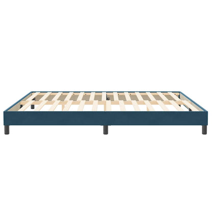 vidaXL Boxspringbett ohne Matratze Dunkelblau 200x210 cm Samt