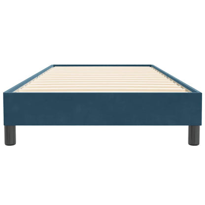 vidaXL Boxspringbett ohne Matratze Dunkelblau 100x220 cm Samt