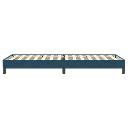 vidaXL Boxspringbett ohne Matratze Dunkelblau 100x220 cm Samt