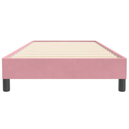 Boxspringbett ohne Matratze Rosa 100x220 cm Samt
