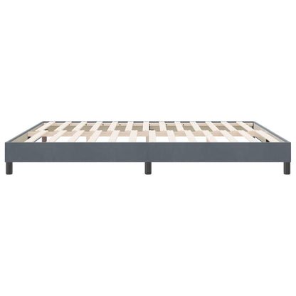 Boxspringbett ohne Matratze Dunkelgrau 180x220 cm Samt