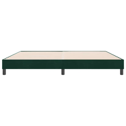 Boxspringbett ohne Matratze Dunkelgrün 180x220 cm Samt