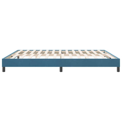 vidaXL Boxspringbett ohne Matratze Dunkelblau 180x220 cm Samt