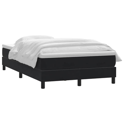 vidaXL Lit coffre avec matelas Noir 120x210 cm Velours