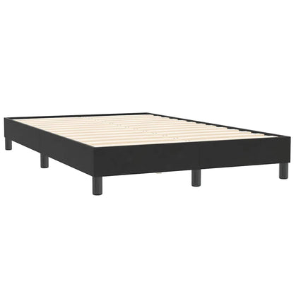 vidaXL Lit coffre avec matelas Noir 120x210 cm Velours