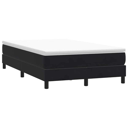 vidaXL Lit coffre avec matelas Noir 120x210 cm Velours