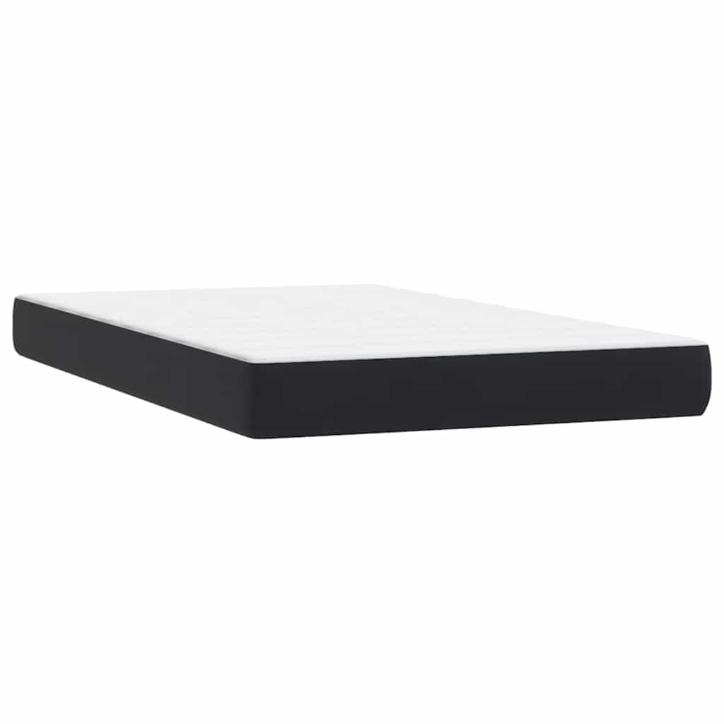 vidaXL Boxspringbett mit Matratze Schwarz 120x220 cm Samt