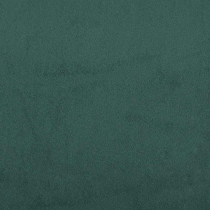 vidaXL Lit coffre avec matelas Vert foncé 100x210 cm Velours