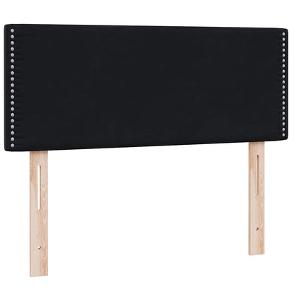 vidaXL Boxspringbett mit Matratze Schwarz 120x220 cm Samt
