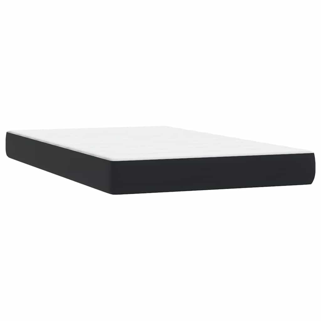 vidaXL Boxspringbett mit Matratze Schwarz 120x220 cm Samt