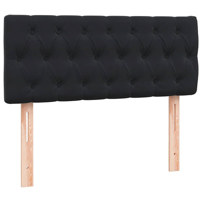 vidaXL Boxspringbett mit Matratze Schwarz 120x210 cm Samt