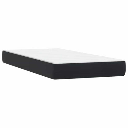 vidaXL Boxspringbett mit Matratze Schwarz 90x220 cm Samt
