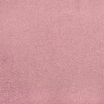 vidaXL Boxspringbett mit Matratze Rosa 90x220 cm Samt
