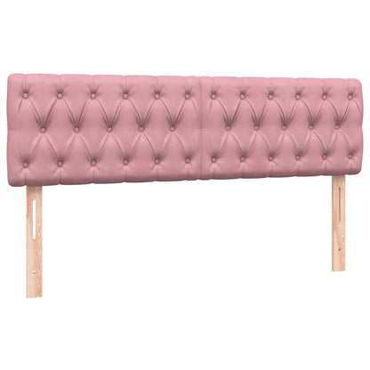 Boxspringbett mit Matratze Rosa 140x220 cm Samt