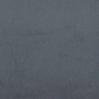 vidaXL Boxspringbett mit Matratze Dunkelgrau 160x210 cm Samt