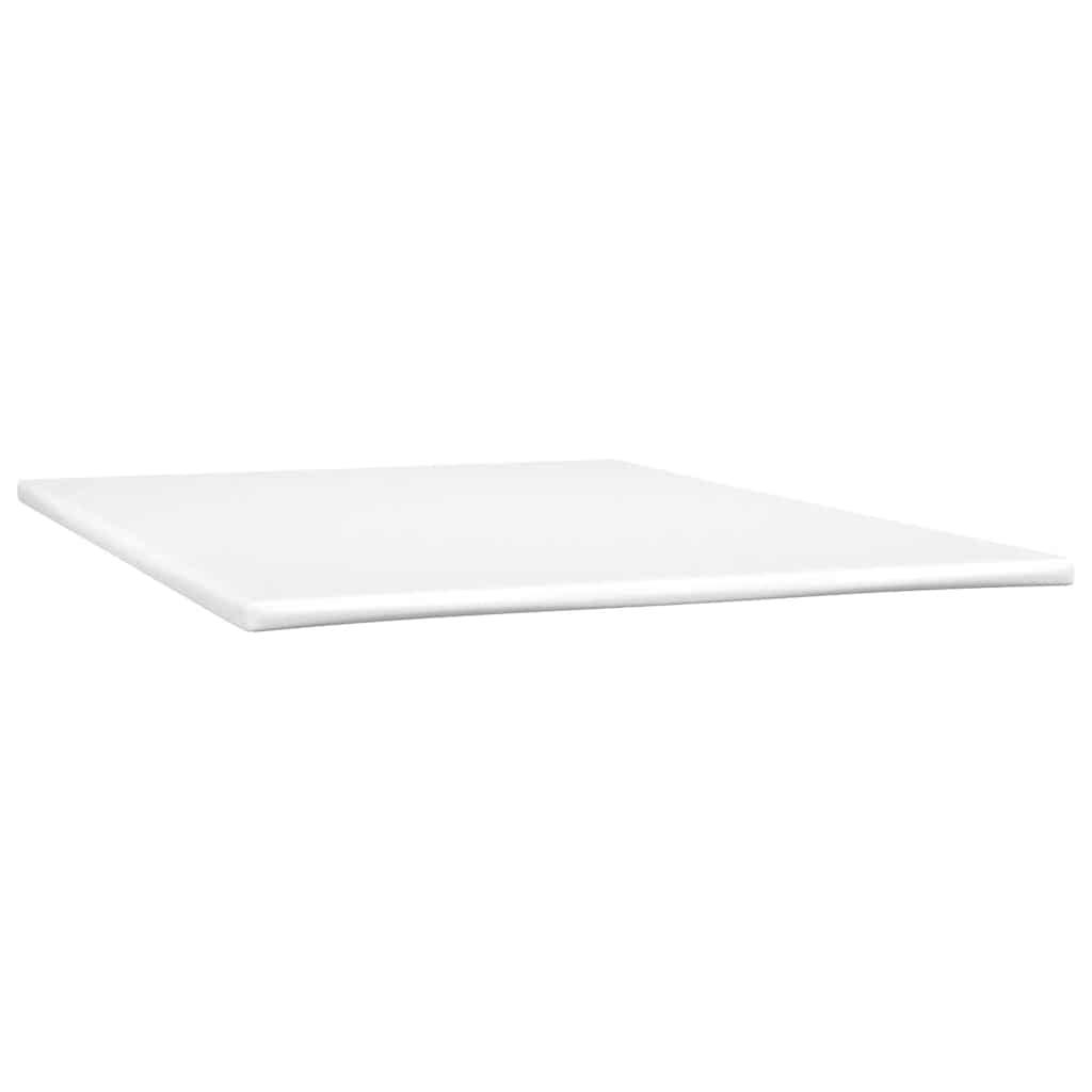 vidaXL Boxspringbett mit Matratze & LED Dunkelgrau 140x210 cm Samt