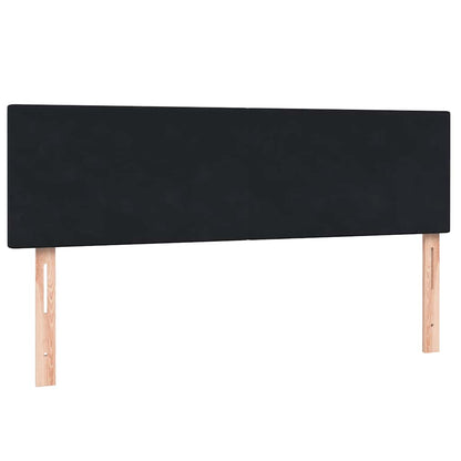 vidaXL Lit tapissier avec matelas et LED Noir 140x220 cm Velours