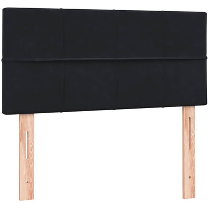 vidaXL Lit coffre avec matelas et LED Noir 90x210 cm Velours