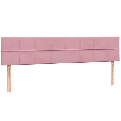 vidaXL Lit tapissier avec matelas et LED Rose 180x220 cm Velours