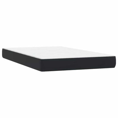 vidaXL Boxspringbett mit Matratze & LED Schwarz 120x210 cm Samt