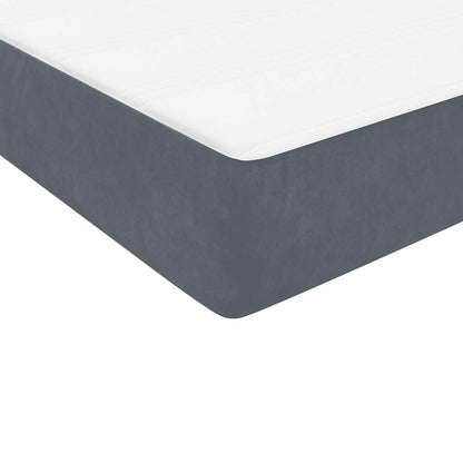 vidaXL Lit tapissier avec matelas et LED Gris clair 120x220 cm Velours