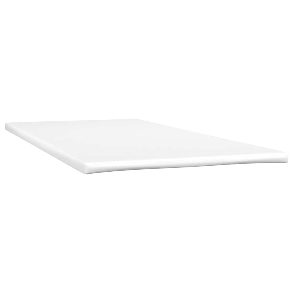 vidaXL Boxspringbett mit Matratze & LED Hellgrau 90x220 cm Samt