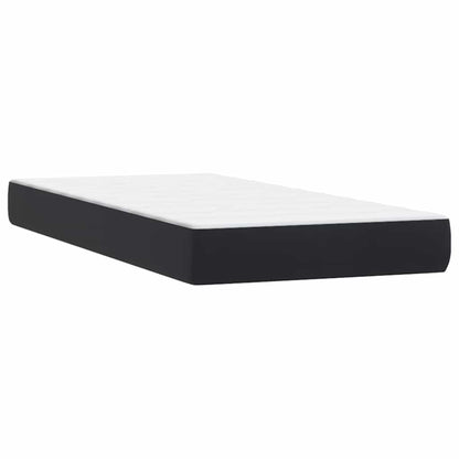 vidaXL Boxspringbett mit Matratze & LED Schwarz 90x220 cm Samt