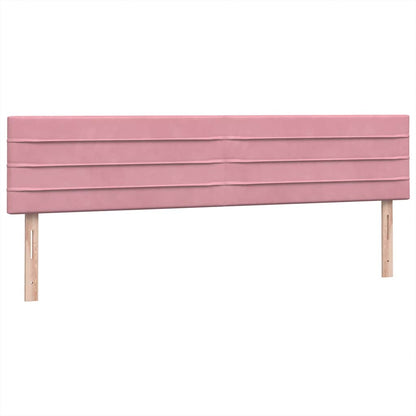 vidaXL Lit boxspring avec matelas Rose 180x220 cm Velours