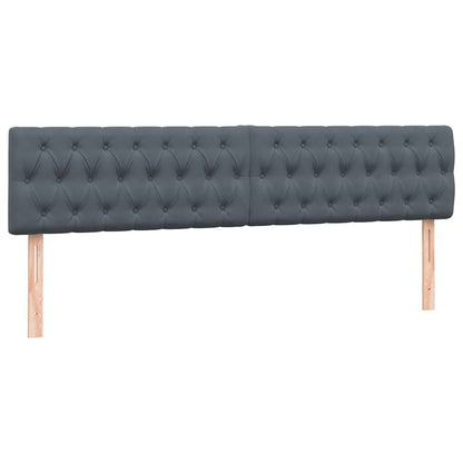 vidaXL Lit coffre avec matelas Gris foncé 180x210 cm Velours