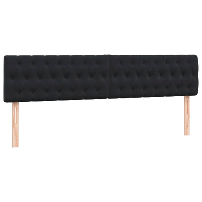 vidaXL Lit coffre avec matelas Noir 200x220 cm Velours