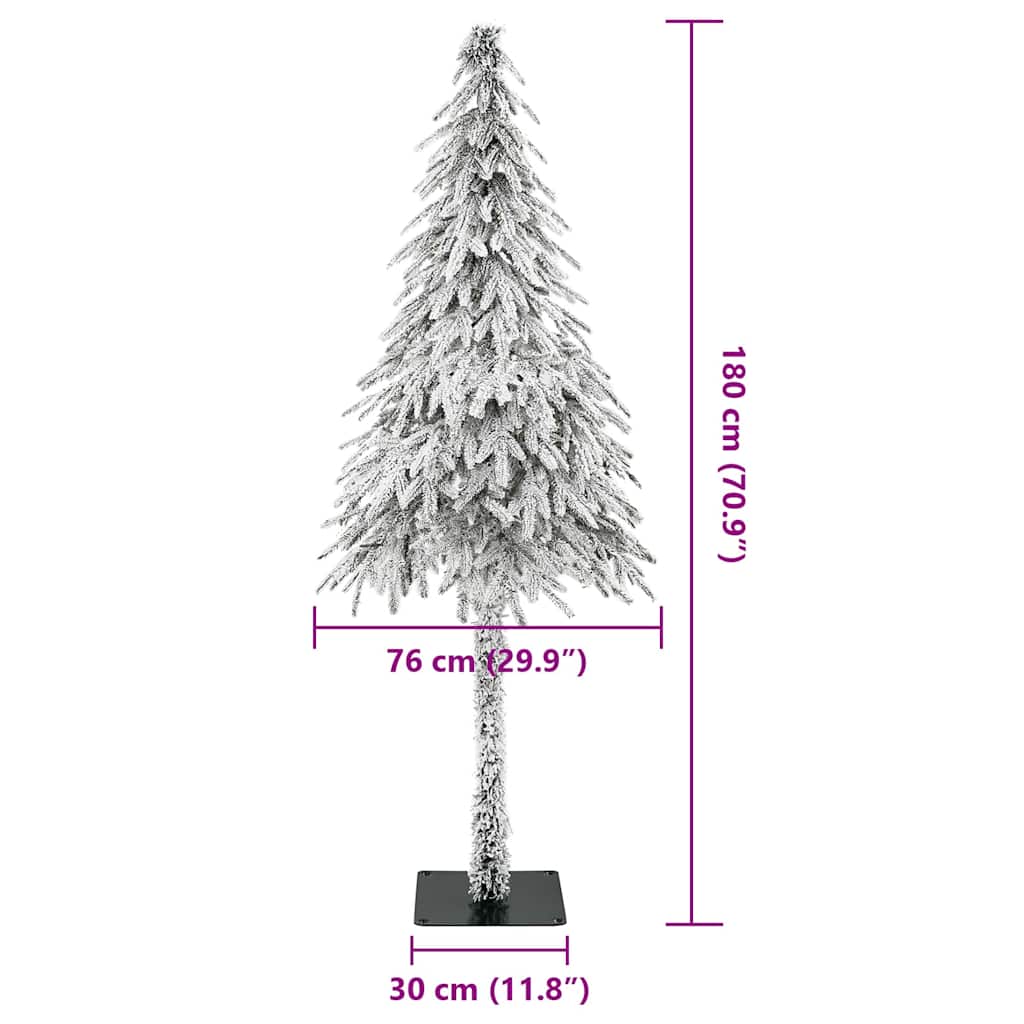 vidaXL Künstlicher Weihnachtsbaum mit Ständer Weiß 76 x 76 x 180 cm