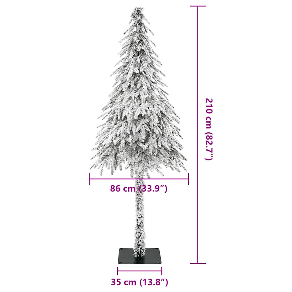 vidaXL Künstlicher Weihnachtsbaum mit Ständer Weiß 86 x 86 x 210 cm