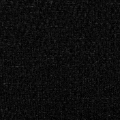 vidaXL Fauteuil avec repose-pieds Noir Tissu