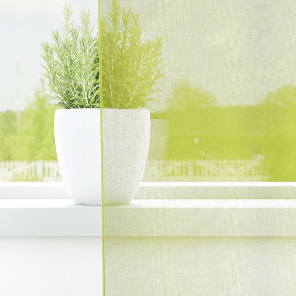 Voile Vorhänge mit Ösen 2 Stk. Apfelgrün 140x140 cm