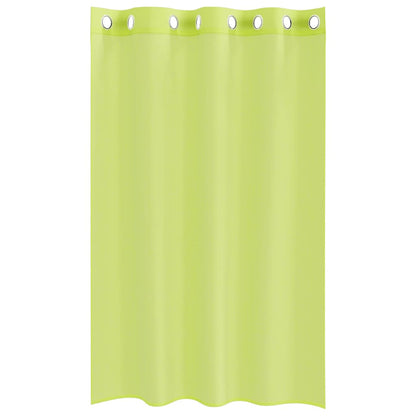 vidaXL Voilages à œillets 2 pcs Vert pomme 140x175 cm
