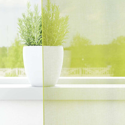 Voile Vorhänge mit Ösen 2 Stk. Apfelgrün 140x225 cm