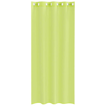 vidaXL Voile Vorhänge mit Ösen 2 Stk. Apfelgrün 140x225 cm