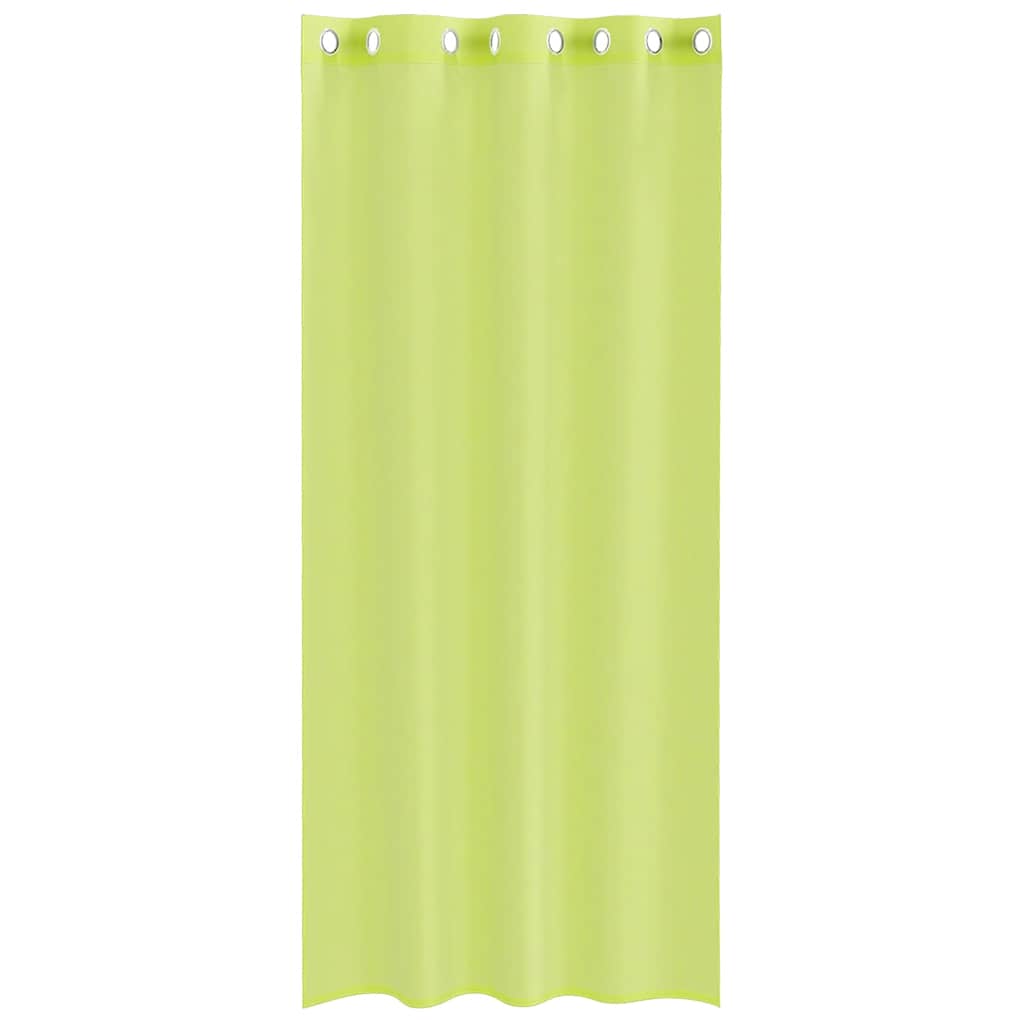 vidaXL Voile Vorhänge mit Ösen 2 Stk. Apfelgrün 140x245 cm